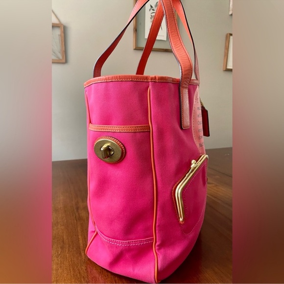 EUC, Coach, Rare, Limited Edition, Bonnie Cashin, Kiss Lock Turn Lock Tote - Picture 3 of 9